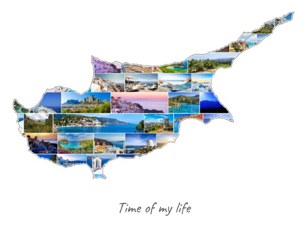 Cyprus-Collage gevuld met eigen foto's