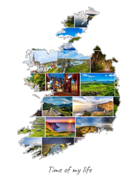 Ierland-Collage gevuld met eigen foto's
