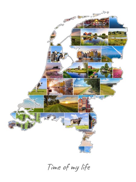 Nederland-Collage gevuld met eigen foto's