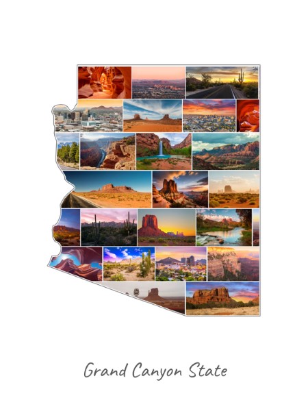Arizona-Collage gevuld met eigen foto's