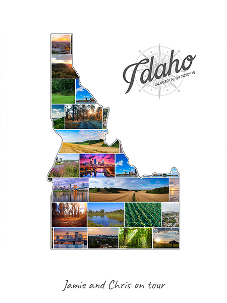 Idaho-Collage gevuld met eigen foto's