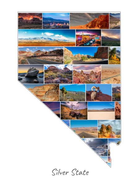 Nevada-Collage gevuld met eigen foto's