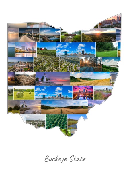 Ohio-Collage gevuld met eigen foto's