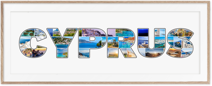 Een Cyprus-Collage is een prachtige reisherinnering