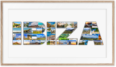 Een Ibiza-Collage is een prachtige reisherinnering