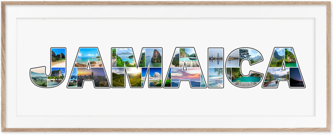 Een Jamaica-Collage is een prachtige reisherinnering