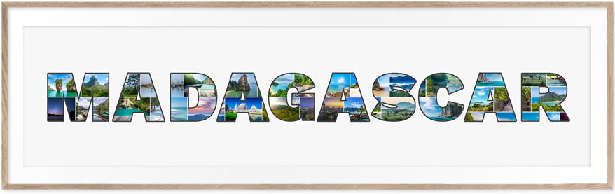 Een Madagaskar-Collage is een prachtige reisherinnering
