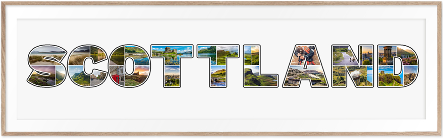 Een Schotland-Collage is een prachtige reisherinnering
