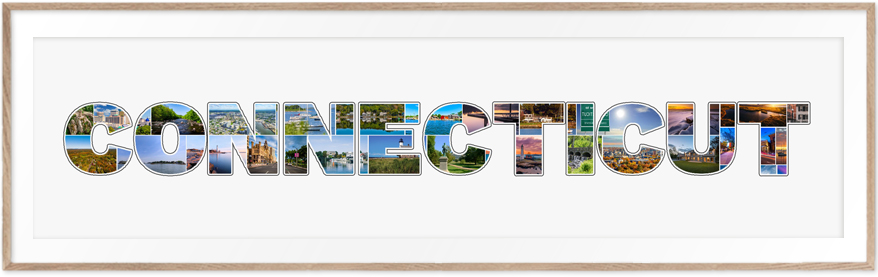 Een Connecticut-Collage is een prachtige reisherinnering
