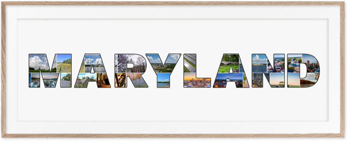 Een Maryland-Collage is een prachtige reisherinnering