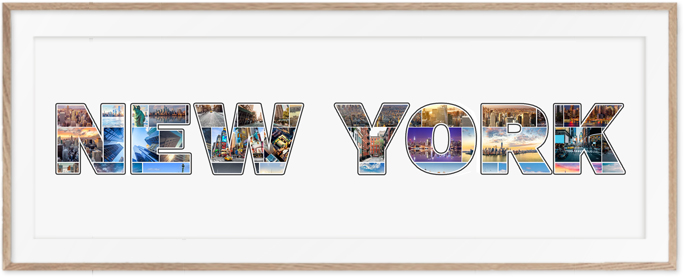 Een New York-Collage is een prachtige reisherinnering