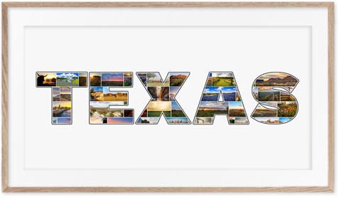 Een Texas-Collage is een prachtige reisherinnering