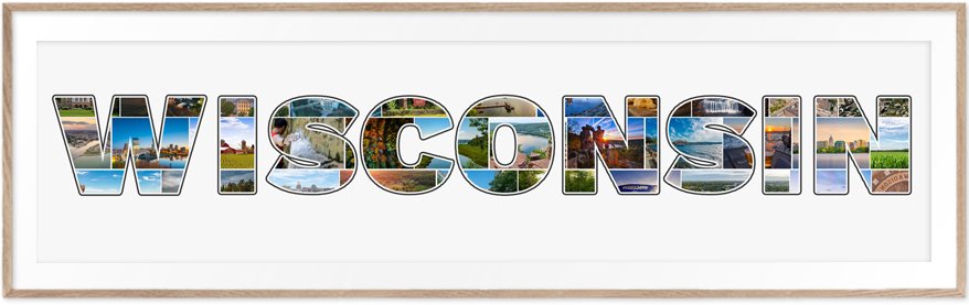Een Wisconsin-Collage is een prachtige reisherinnering