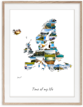 Jouw Europa-Collage van eigen foto's