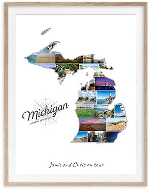 Jouw Michigan-Collage van eigen foto's