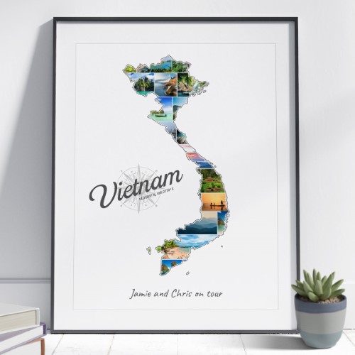 De Vietnam-Collage kan aangepast worden